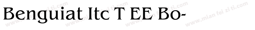 Benguiat Itc T EE Bo字体转换